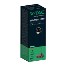 LED Настолна Лампа 6W 3000K Черна SKU 10345 V-TAC