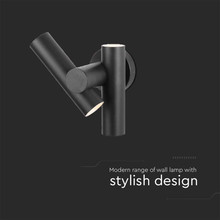 Стенен Спот 2 по 2.6W 3000К IP44 Черен SKU 10473 V-TAC