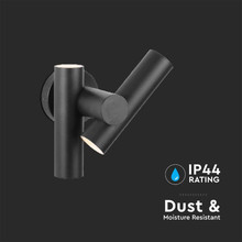 Стенен Спот 2 по 2.6W 3000К IP44 Черен SKU 10473 V-TAC