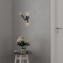 Стенен Спот 2 по 2.6W 3000К IP44 Черен SKU 10473 V-TAC