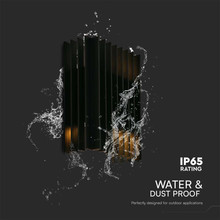 LED аплик за стена 2 по 6 W 3000K Черен IP65 SKU 10559 V-TAC