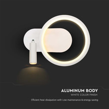 14W LED Designer Lampshade 250*100*180MM White Body 3000K