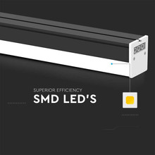 LED Линейно Тяло 40W 4000K Черно SKU 23000 V-TAC