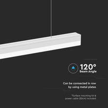 LED Линейно Тяло 40W 6500K Бяло SKU 23001 V-TAC