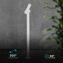 Наземен Спот 2 по 2.6W 4000К IP44 Бял SKU 23052 V-TAC