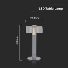 LED Настолна Лампа с Батерия 3в1 Morandi 3 Тяло SKU 7944 V-TAC