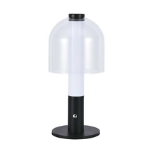 LED Настолна Лампа с Батерия 3в1 Черна с Прозрачно Стъклено Тяло SKU 7988 V-TAC