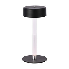 3W LED Table Lamp (D120*260) 3IN1 Black+Transperent Center Pillar