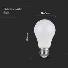 LED Крушка E27 12W 4000K A60 SAMSUNG ЧИП Димируема SKU 2120184 V-TAC