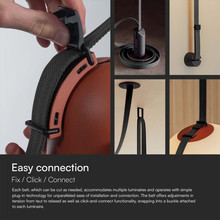 Текстилен Колан Въже 10м/Ролка Сив SKU 23126 V-TAC