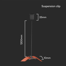 Suspension Clip Max 1200MM - Sandy Black Body