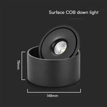 20W LED Surface COB Downlight 3IN1 Black Body