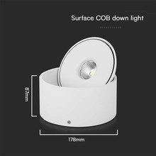 28W LED Surface COB Downlight 3IN1 White Body