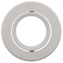 Ceiling downlight frame round movable white aluminium IP20