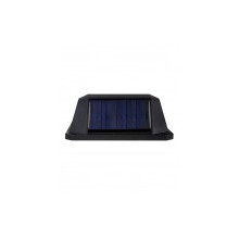 Соларен LED Прожектор за стена със сензор 3W 170Lm 6500K Черен КОД 3210160 Vito