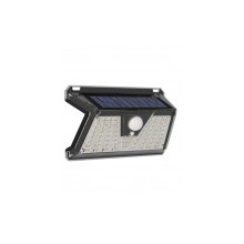 Соларен LED Прожектор за стена със сензор 3W 170Lm 6500K Черен КОД 3210160 Vito