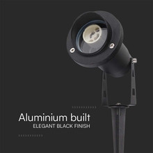 Колче За Земя Алуминий Черно GU10 IP65 SKU 10373 V-TAC
