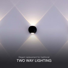 2W LED COB Downlight 3000K Black Body