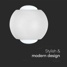 LED Луна 2W 3000К Бяло тяло COB SKU 10585 V-TAC