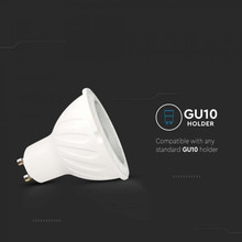 LED Крушка GU10 6W 3000К лупа SAMSUNG ЧИП SKU 21165 V-TAC
