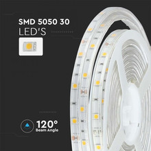 LED Лента 12V 4000K IP65 SMD3528 60 диода на метър SKU 212460 V-TAC