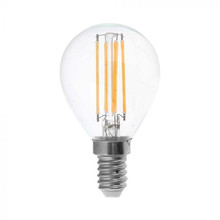 LED Bulb - 6W Filamen E14 P45 Clear Cover 6400K 