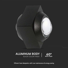 2W LED COB Downlight 4000K Black Body
