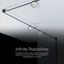 LED Магнитен Осветител Въже 12W 38 градуса 3000K Пясъчно Бяло Тяло SKU 23105 V-TAC