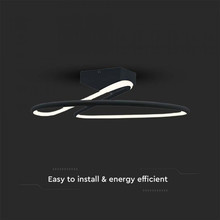 LED Осветител 20W Кръг 3в1 Черен Кръг SKU 6926 V-TAC