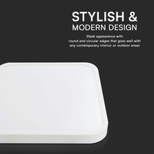 48W LED Dome Light Square White Frame 4000K IP44