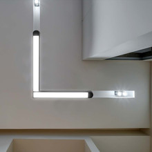 LED Магнитен Осветител L Форма 25W 4000K Черно Тяло SKU 10266 V-TAC