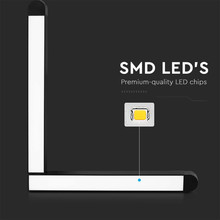 LED Магнитен Осветител L Форма 25W 4000K Черно Тяло SKU 10266 V-TAC
