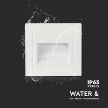 LED Осветител За Стъпала 5W 3000K Бял Квадрат SKU 10377 V-TAC