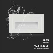 LED Осветител За Стъпала 3W 3000K Бял Квадрат SKU 10378 V-TAC