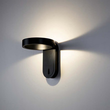 5W LED Wall Light 3000K+4000K Black Body IP65