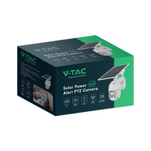 HD Smart Solar Energy PTZ Camera With Sensor White Body