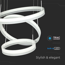 Полилей с димираща функция 92W 3000К бял цвят SKU 213989 V-TAC