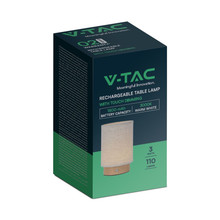 LED Настолна Лампа 3W 3000K Бежово Тяло SKU 23090 V-TAC