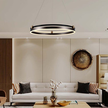 30W LED Designer Hanging Lamp Single Ring 3000K Coffee Body