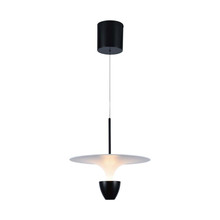 9W LED Designer Hanging Lamp (30*300*1370MM) White+Black Body 3000K Adjustable Height