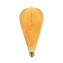 LED Bulb - 4W Filament Spiral ST120 2700K Amber Glass