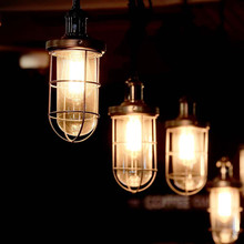 LED Bulb - 4W Filament Spiral ST120 2700K Amber Glass