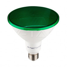 LED Крушка E27 17W Зелена PAR38 IP20 SKU 92067 V-TAC