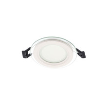 LED ROUND PANEL DOWNLIGHT RECESSED MOUNTED WITH GLASS LENA-RG Φ100x40mm 6W 570Lm 4000K (NATURAL WHITE) 