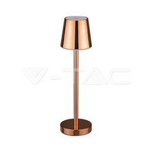 3W Led Table Lamp Rechargeable Touch Dimmable Gold Body 3000K