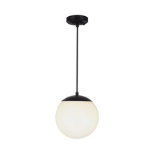Ceiling Hanging Lamp  1*E27  Matt Black Opal Plastic C Ball