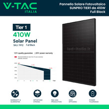 Моно Соларен Панел 410W 1724*1134*35MM Черен Full Black TIER 1 SKU 11912 V-TAC