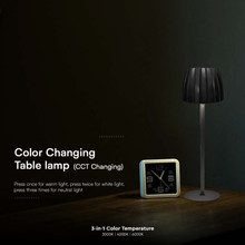 LED Настолна Лампа 3000K Черно 2.7W SKU 23356 V-TAC