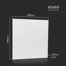 LED Panel 25W 600x600mm Backlit 4000K