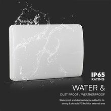 12W LED Lamp Day/Night SAMSUNG CCT 3IN1 IP65, IK10  White Body